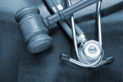 stethoscope and gavel