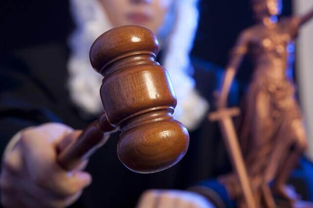 Judge Striking the Gavel