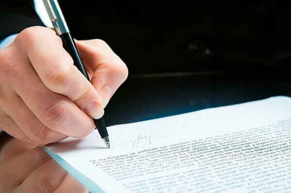 signing severance agreement
